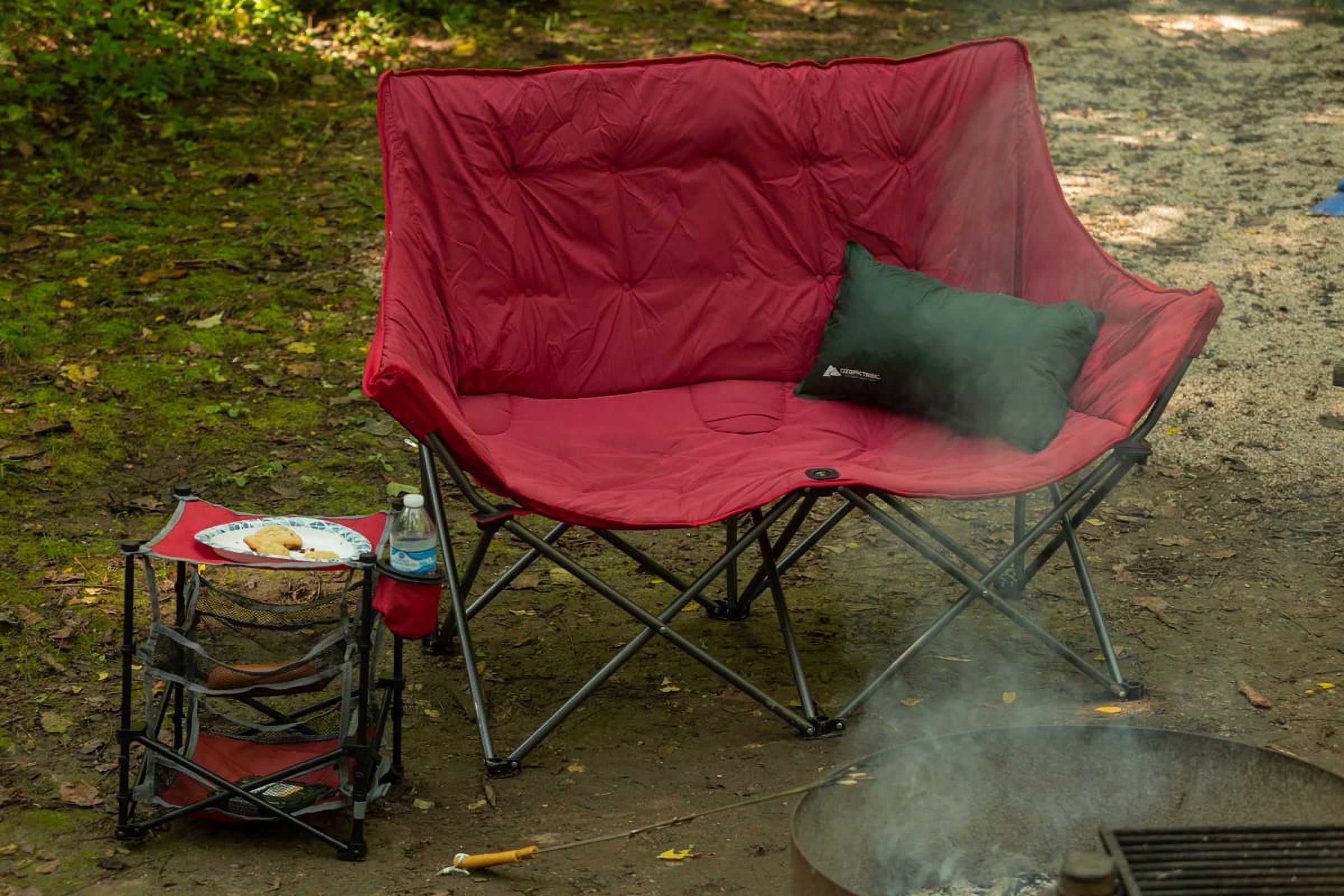 Ozark Trail 3 Shelf Camping Table, Red, 14