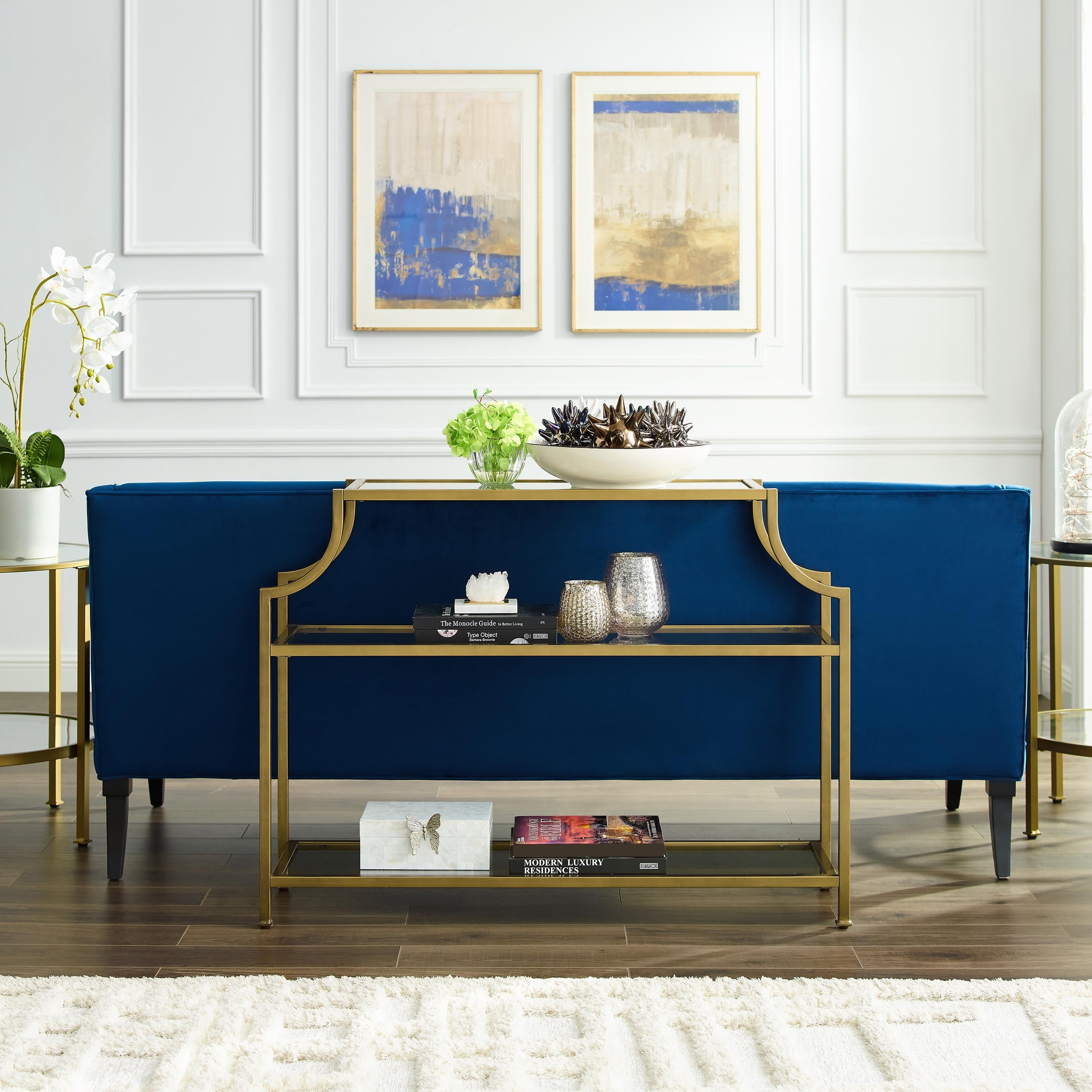 Crosley Furniture Aimee Glass Console Table