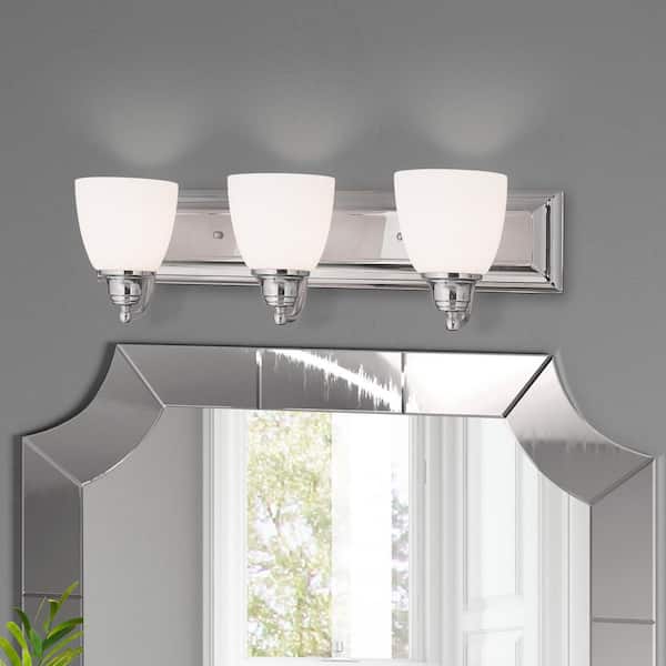 Springfield 3 Light Polished Chrome Bath Vanity