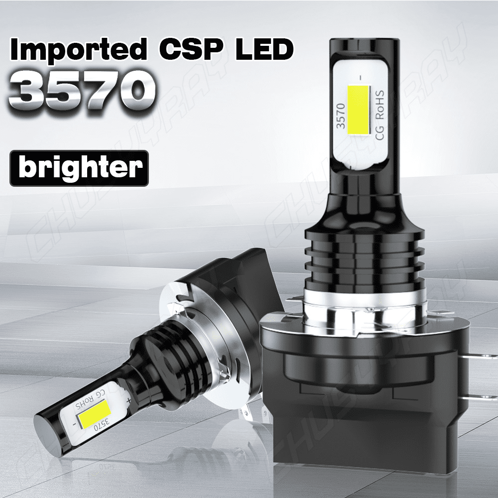 Pair H11B LED Headlight Kits 110W Bright Light Bulbs 6000K Driving DRL Lamp Waterproof for Car