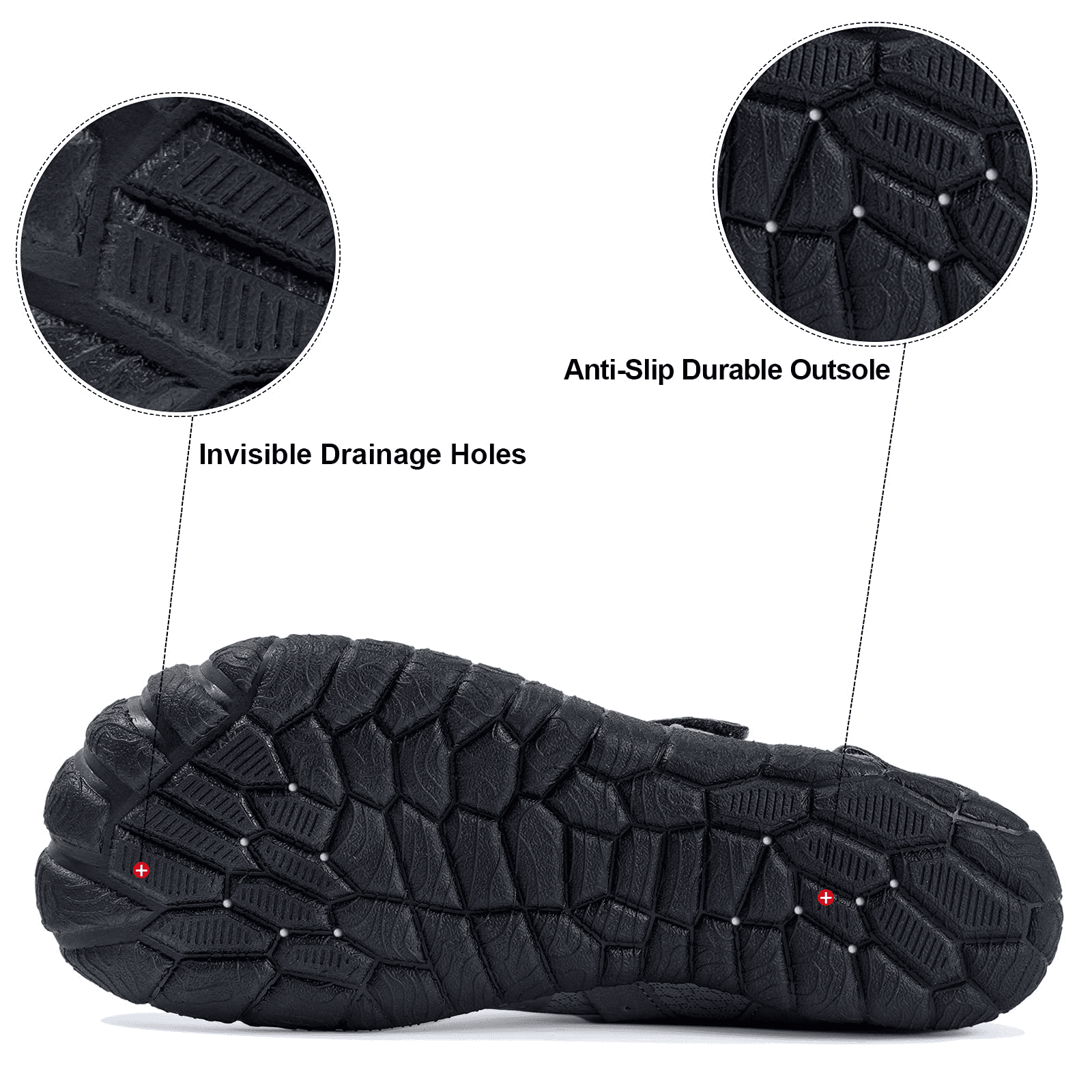 Water Shoes for Men Quick Dry Wide Toe Aqua Shoes Adjustable Barefoot Sock for Swim Beach River Pool Surf Green, Size 16