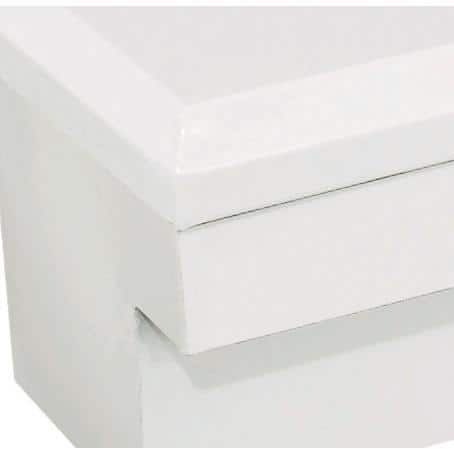 58-1/2 in. White Steel Pushbutton Gear-Lock™ Innerside Top Mount Truck Tool Box with Mounting Kit