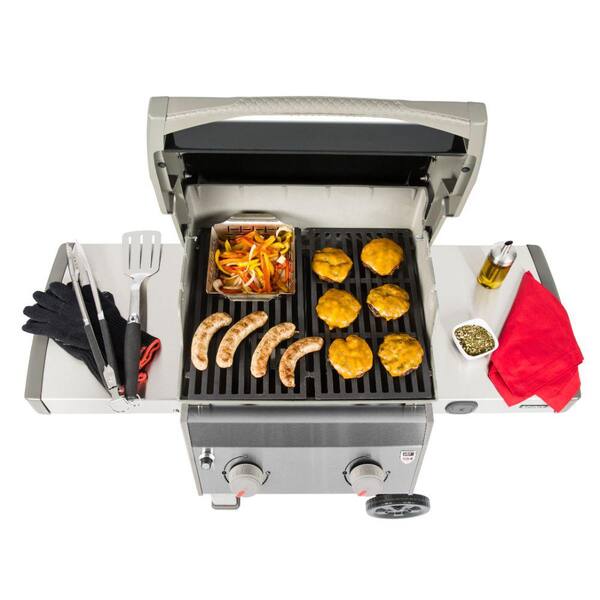 Spirit II E-210 2-Burner Liquid Propane Gas Grill Combo with Grill Cover