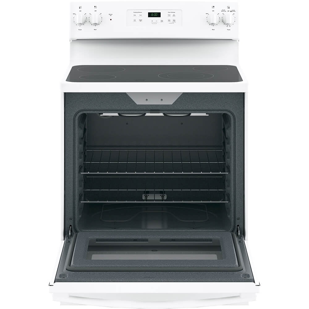 GE JBS60DKWW 5.3 Cu. Ft. White 4 Burner Electric Range