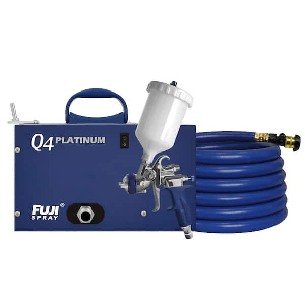 Q4 PLATINUM - T75G HVLP Paint Sprayer Gun with 600cc Gravity Feed Cup and 1.3 mm Air Cap Set HVLP Paint Sprayer System