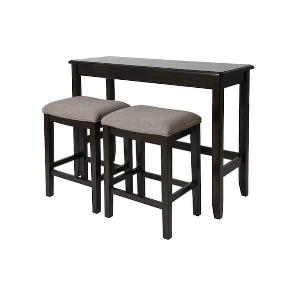 NewRidge Home Sofa Table with 2-Stools