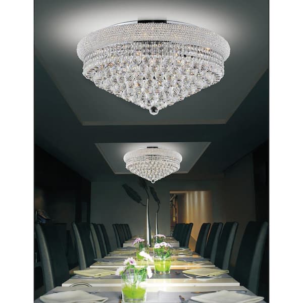 Empire 20 Light Flush Mount With Chrome Finish