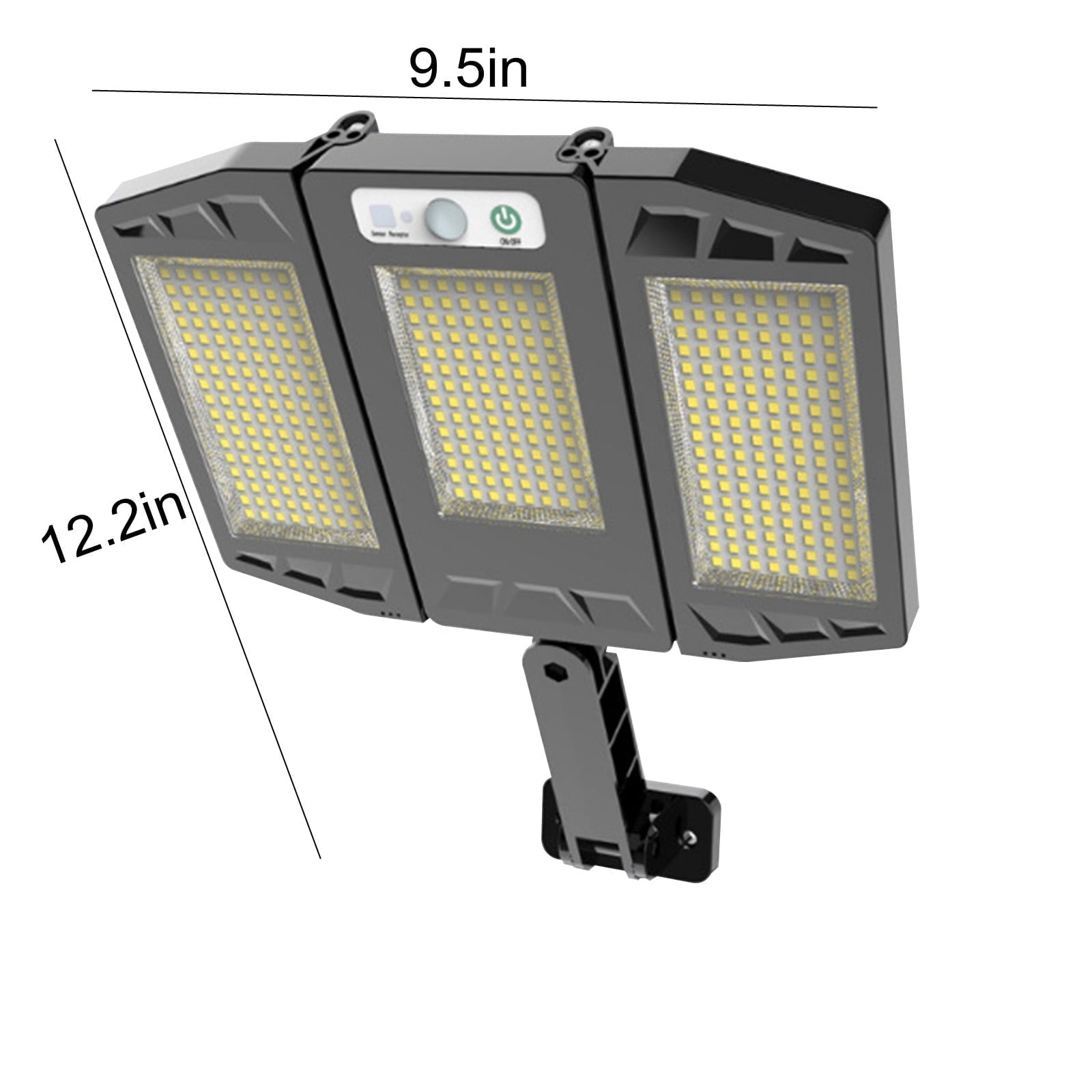 RKSTN Solar Street Light, IP65 Waterproof, Dusk To Dawn With Motion Sensor LED Security Flood Light For Parking Lot, Remote Control With 384 SMD Lamp Beads, Gift, on Clearance