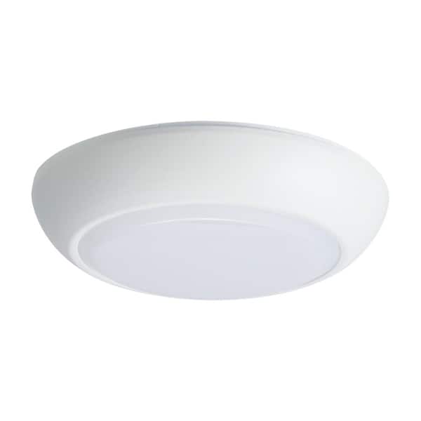 CLD 7 in. White Selectable Integrated LED Flush Mount Ceiling Light (6-Pack)