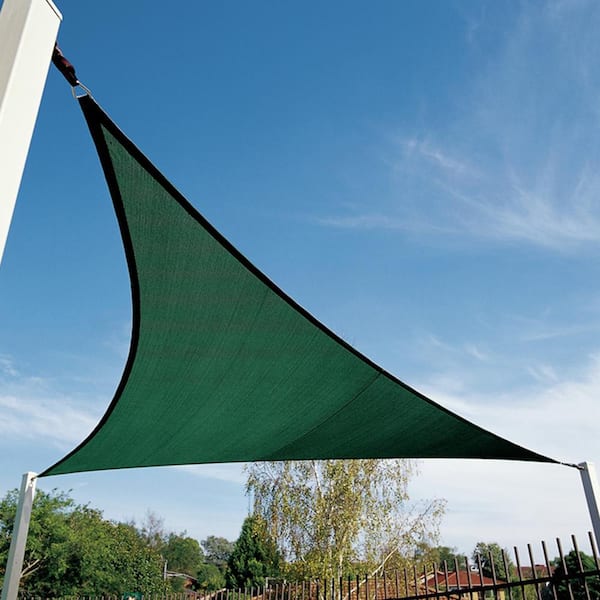 Coolhaven 18 ft. x 18 ft. Heritage Green Triangle Shade Sail