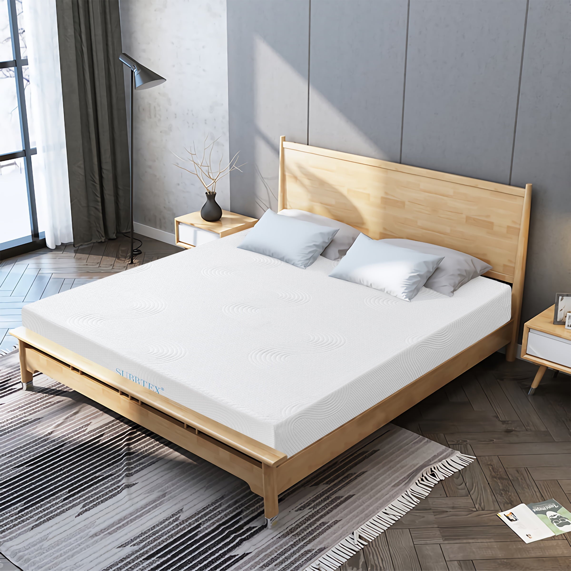 Cooling Gel Memory Foam Mattress for Home, RVs, Campers (8 inch, Queen)