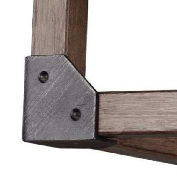 Dunning 13.5 in. W. 2-Light Weathered Gray and Distressed Oak Flush Mount