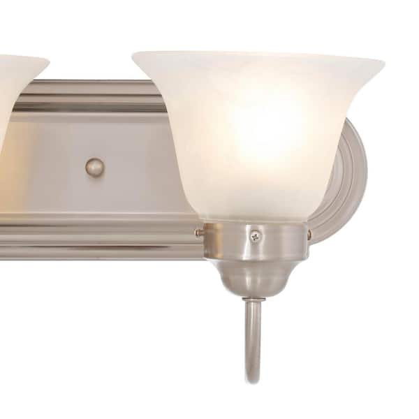 4-Light Brushed Nickel Bath Light