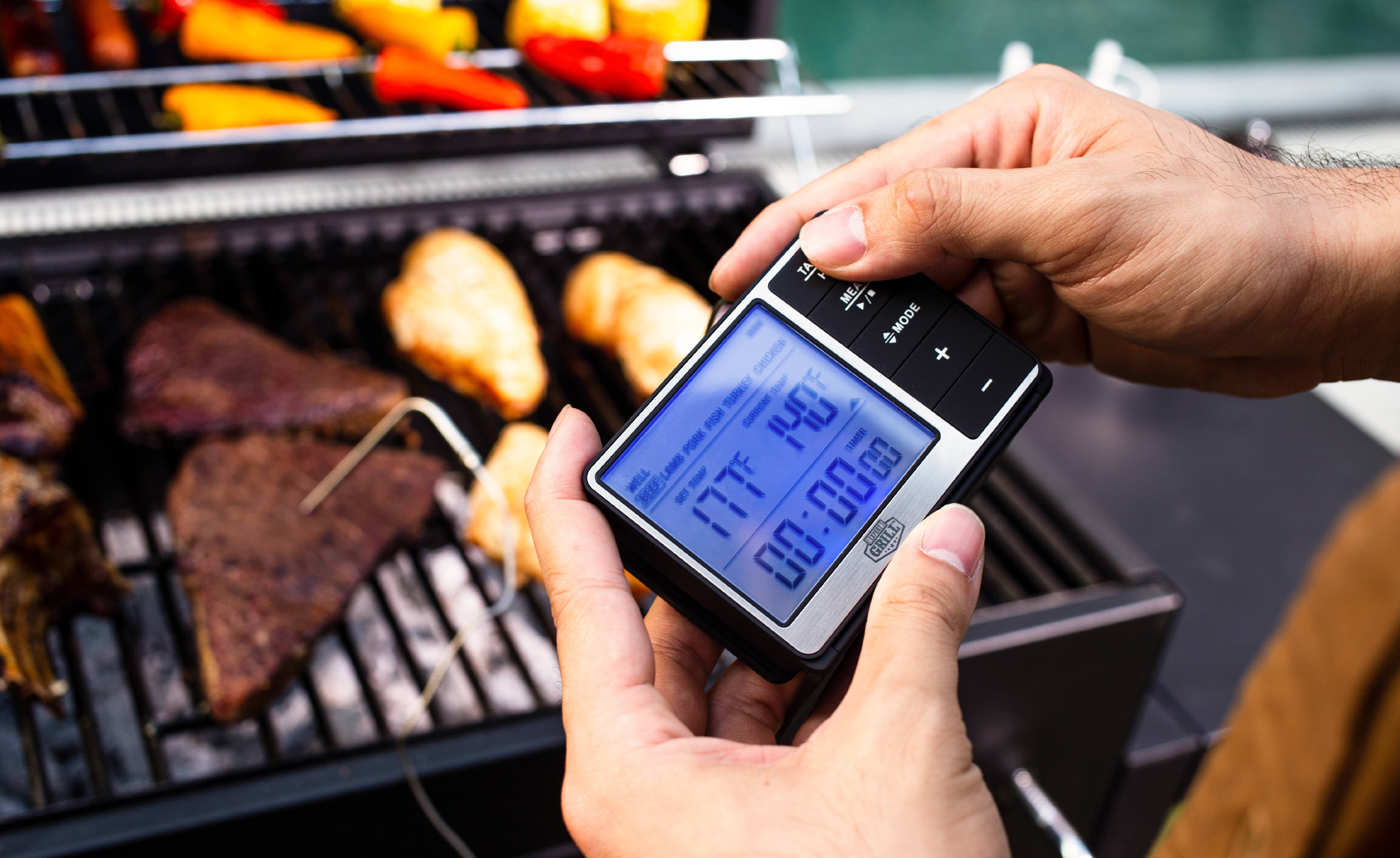 Expert Grill ABS Deluxe Digital BBQ Grilling Meat Thermometer
