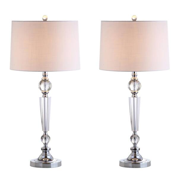 Emma 29.5 in. Clear Crystal Table Lamp (Set of 2)