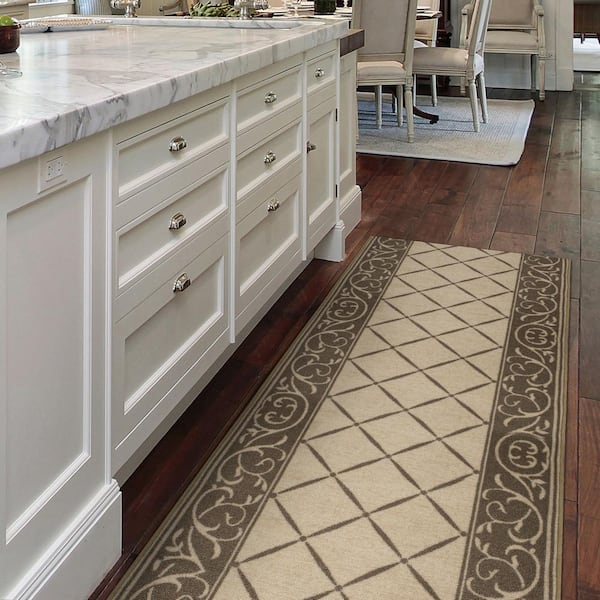 Horchow Tan 2 ft. 2 in. x Your Choice Length Stair Runner