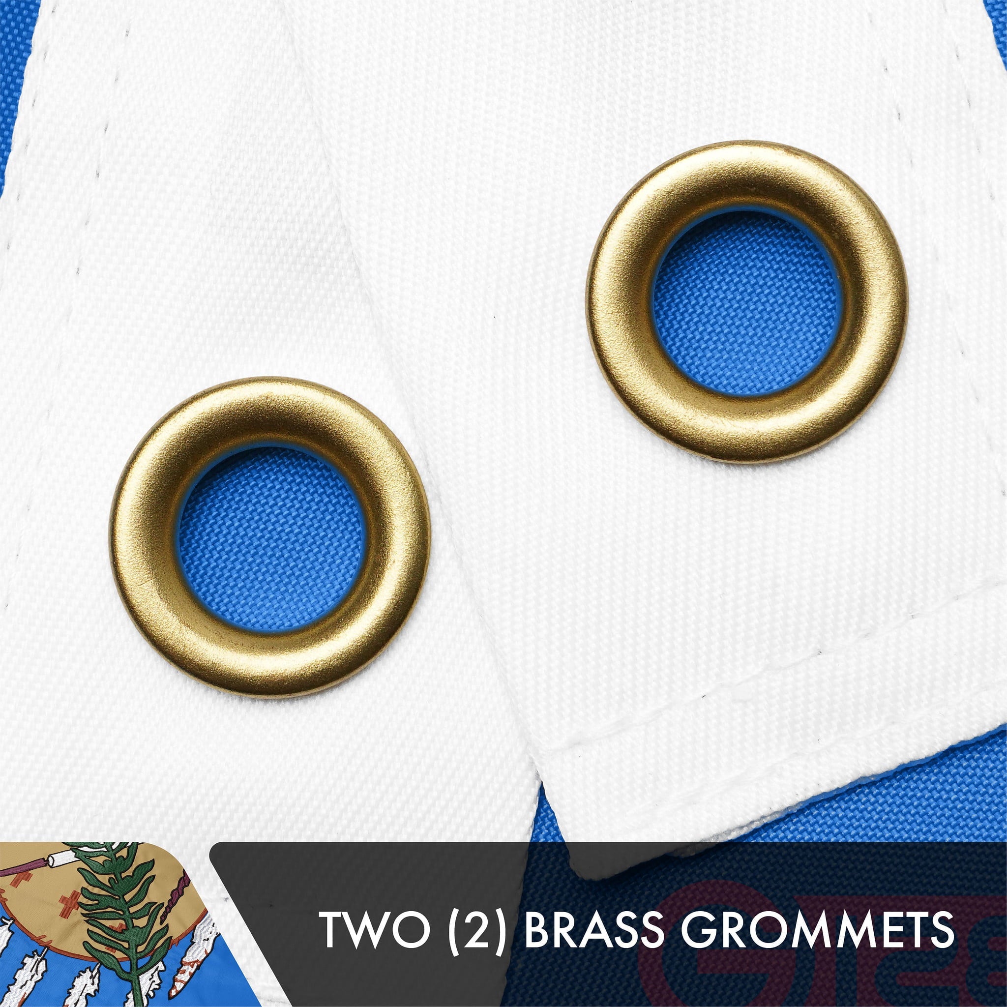 G128 Combo Pack: American USA Flag ToughWeave Series 3x5 Ft Single Sided & Oklahoma OK State Flag Double Sided 3x5 Ft Double ToughWeave Series | Both Embroidered Polyester, Brass Grommets