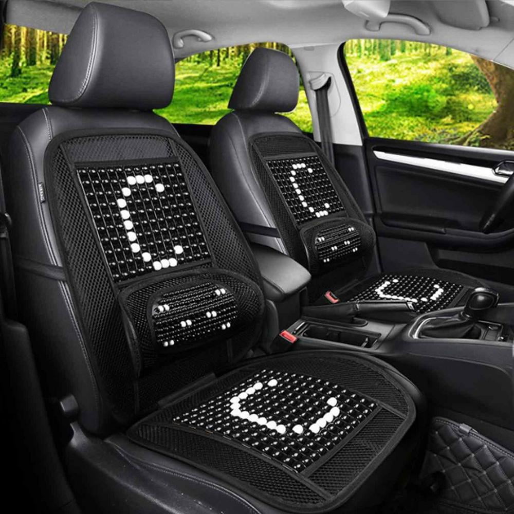 Tohuu Beaded Seat Covers for Cars Wooden Beaded Ultra Comfort Massaging Car Seat Cushion Car Driver Massaging Cushion for Car Truck Seat current