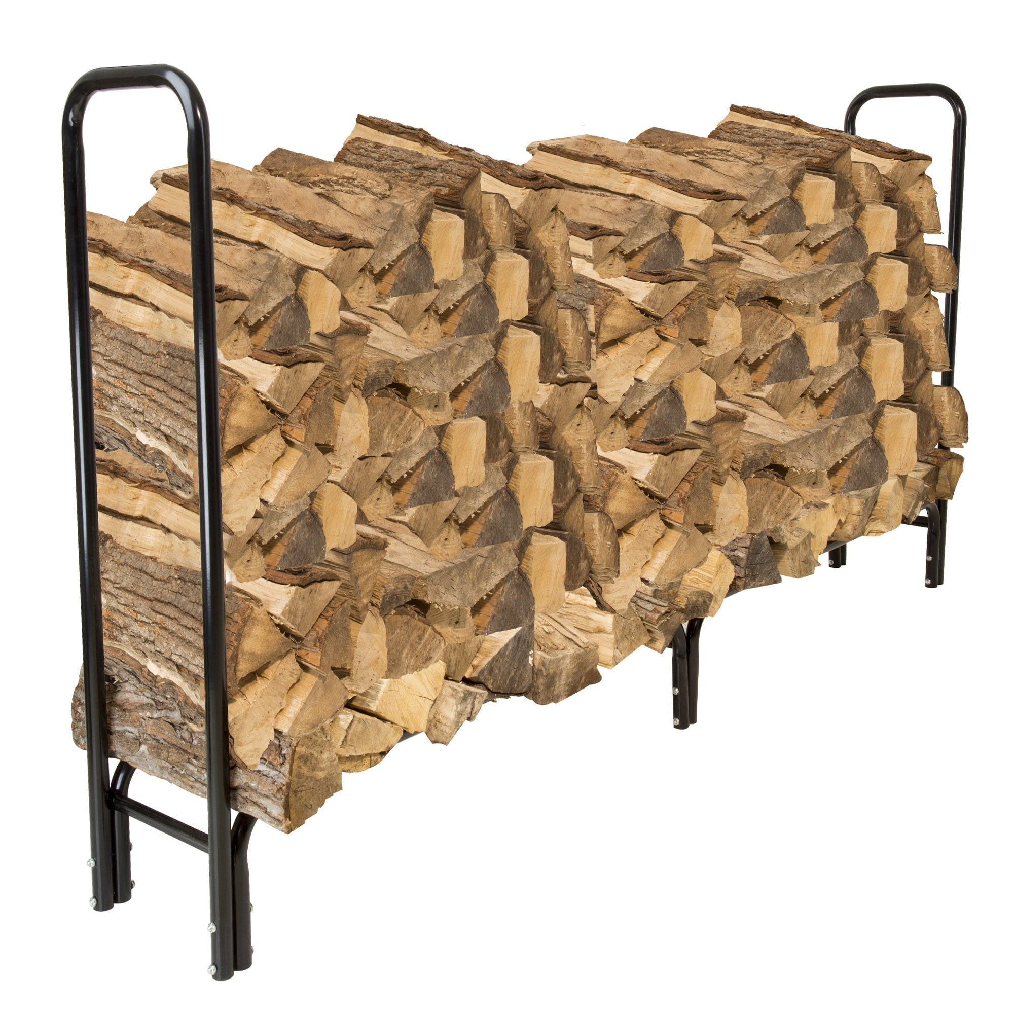 8 Foot Firewood Log Rack with Cover by Pure Garden