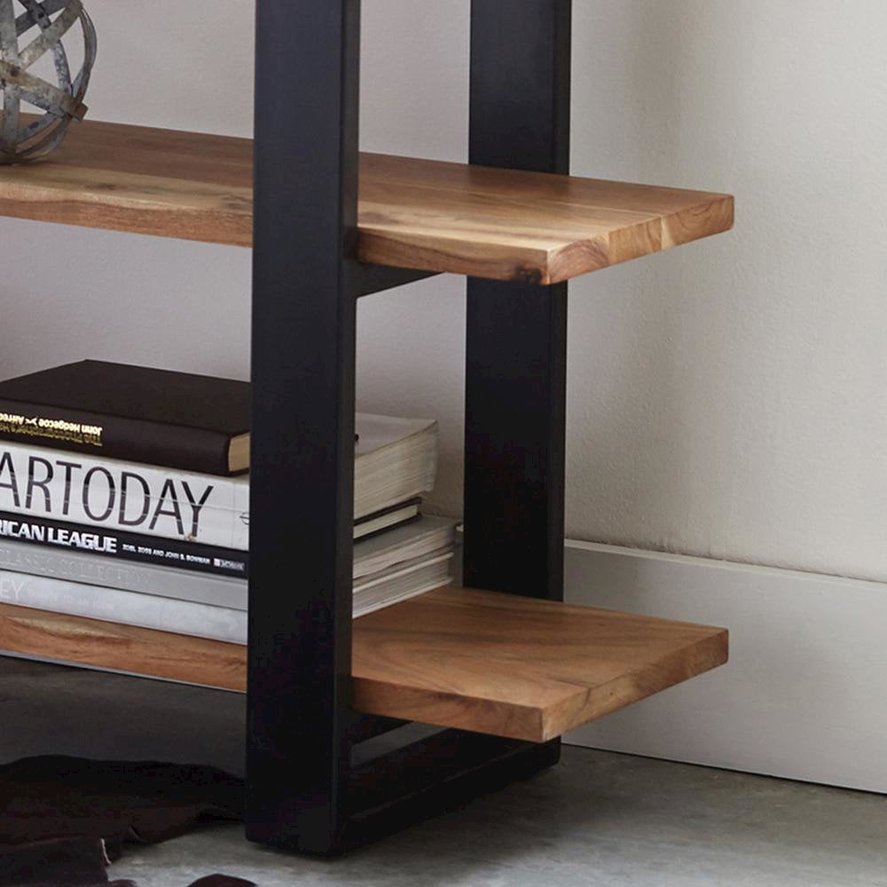 Alaterre Alpine Natural Live Edge Wood Media Console Table