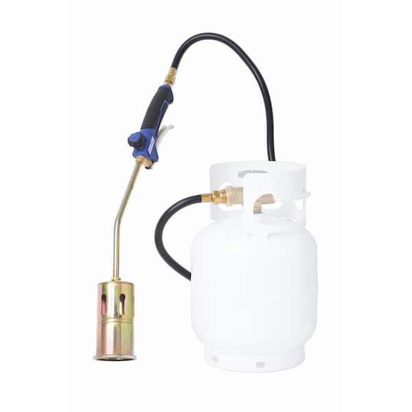 320,000 BTU Propane Torch Steel Nozzle with Turbo Blast Trigger and Flow Valve
