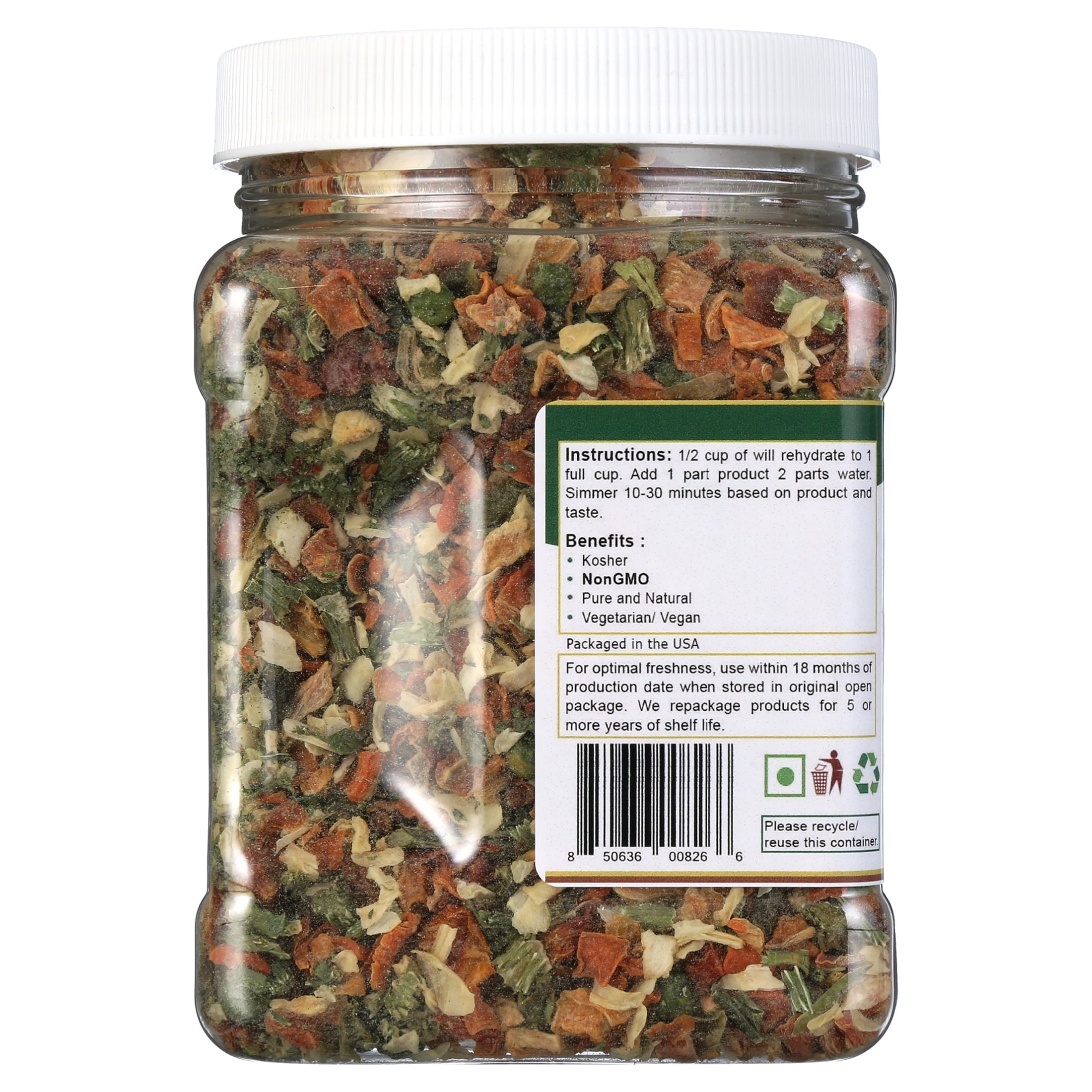 Mother Earth Products Dehydrated Vegetable Soup Blend, Jar