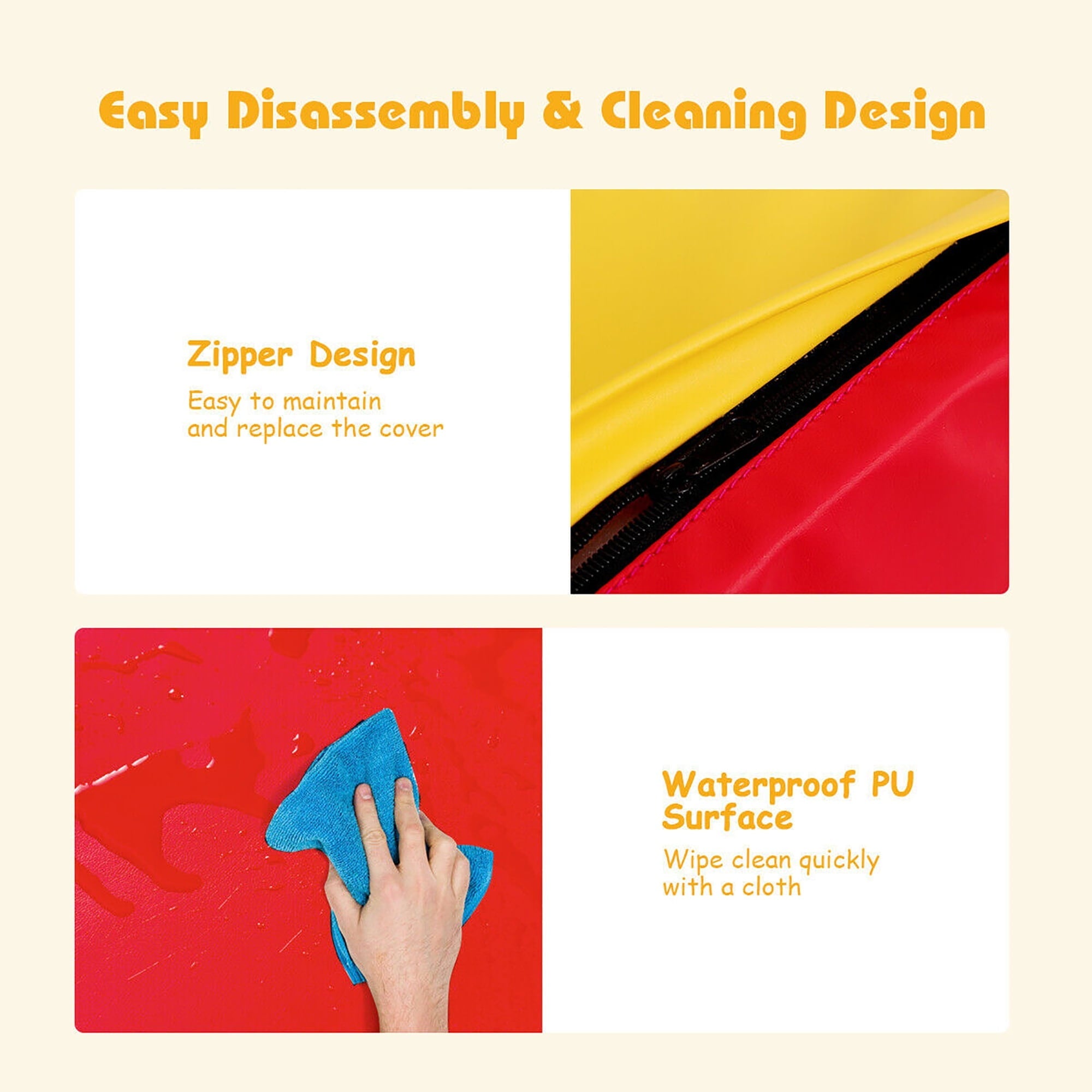 5 Piece Climb and Crawl Foam Activity Play Set,Safe Active Climbing,Lightweight Interactive Set