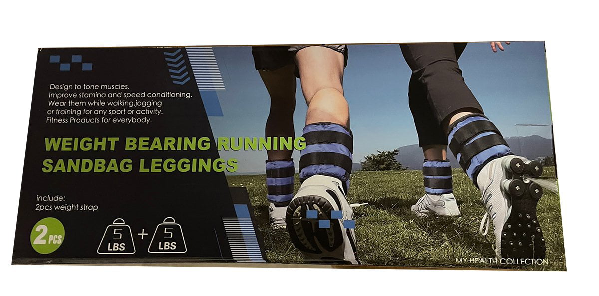 Rex New 10 LB Set Adjustable Ankle & Wrist Weights Exercise