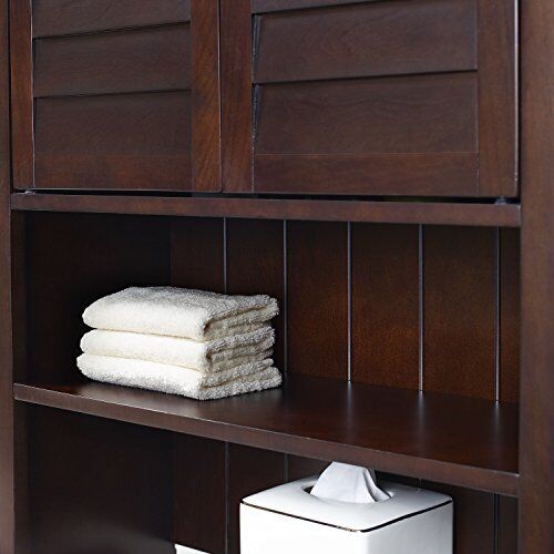 Lydia Space Saver Bathroom Cabinet Espresso