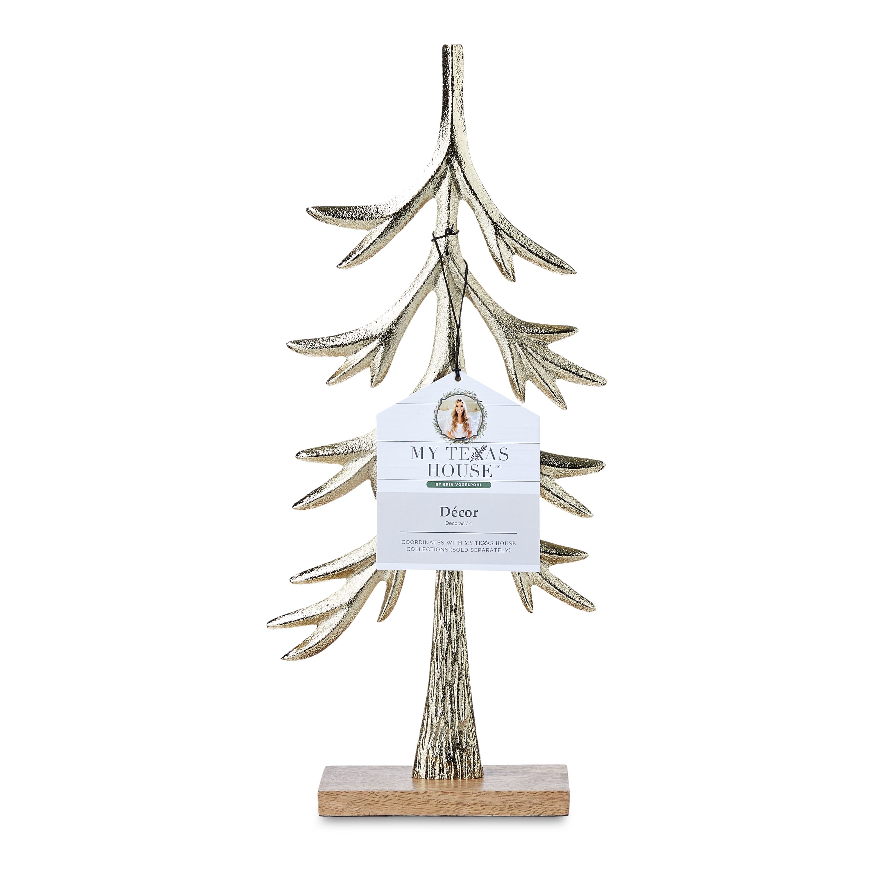 My Texas House Gold Tree Decoration, 15.5