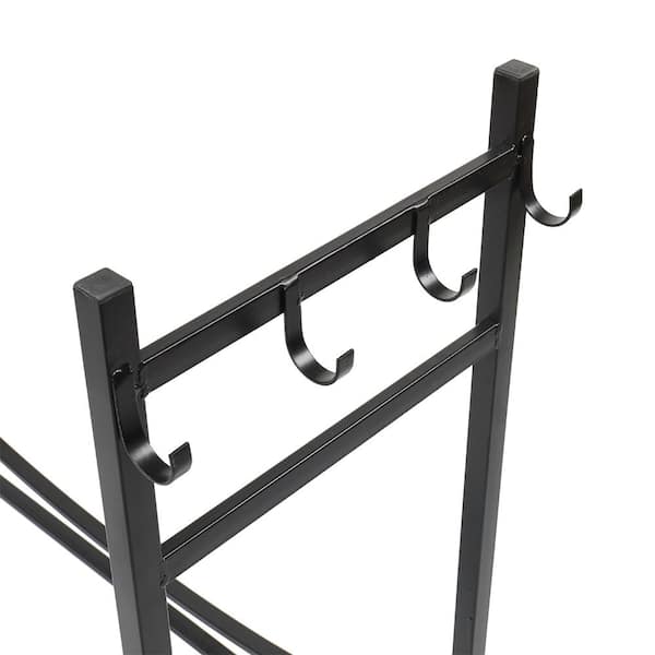 Log Storage 36 in. Heavy-Duty Firewood Rack with Tools