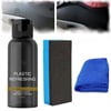 Car Cleaning Kit Plastic Revitalizing Coating Agent, Nano Plastic Refreshing Coating, Plastic Parts Refurbish Agent for Car - Car Care Tools with Sponge and Towel (30ml*1pcs)
