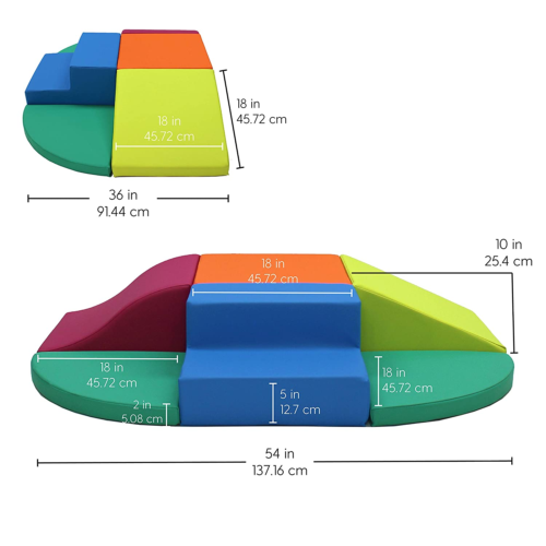 FDP Softscape Playtime All around Climber for Crawling Infants and Toddlers, Sof