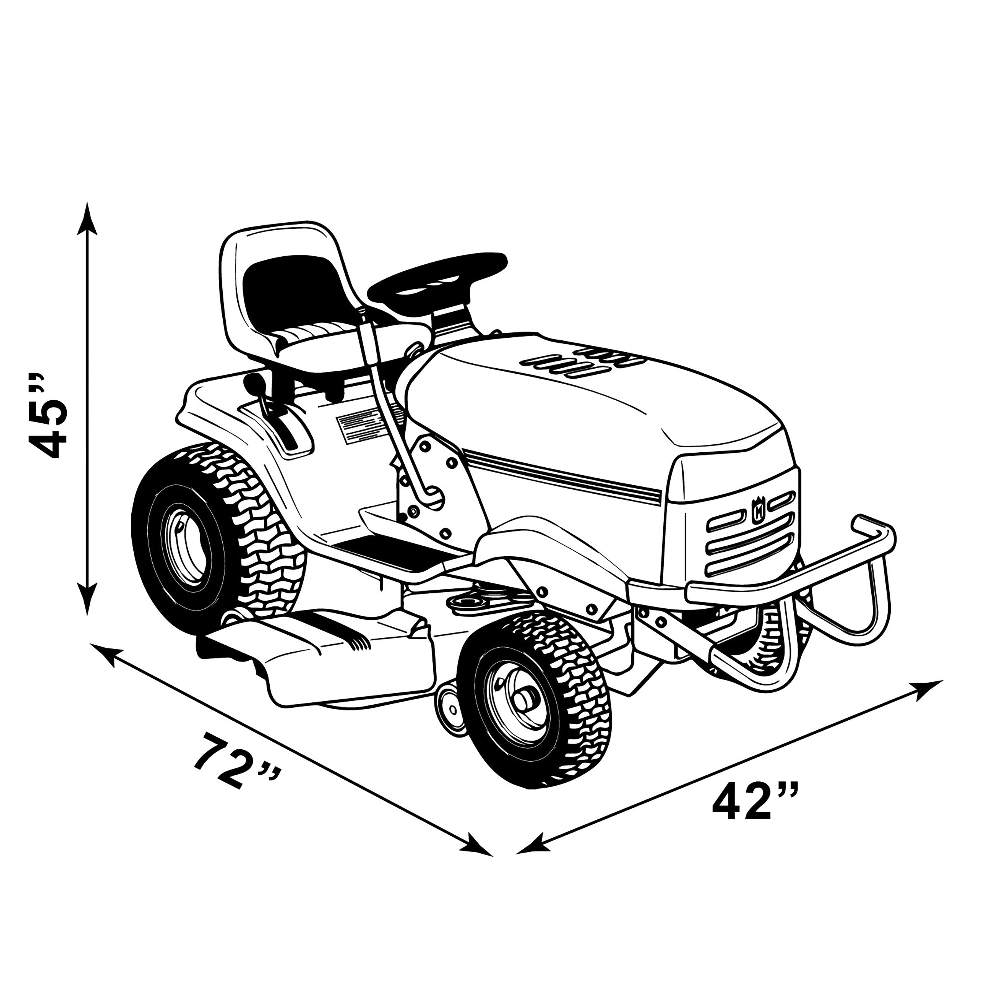 Raider SX Series Lawn Tractor Cover Indoor Use Cover (Non-Trailerable) Up to 50