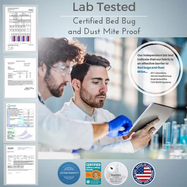 All-Cotton Allergy 15 in. Deep Queen Mattress Cover