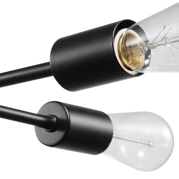 Vane 4-Light Matte Black Flush Mount Ceiling Light