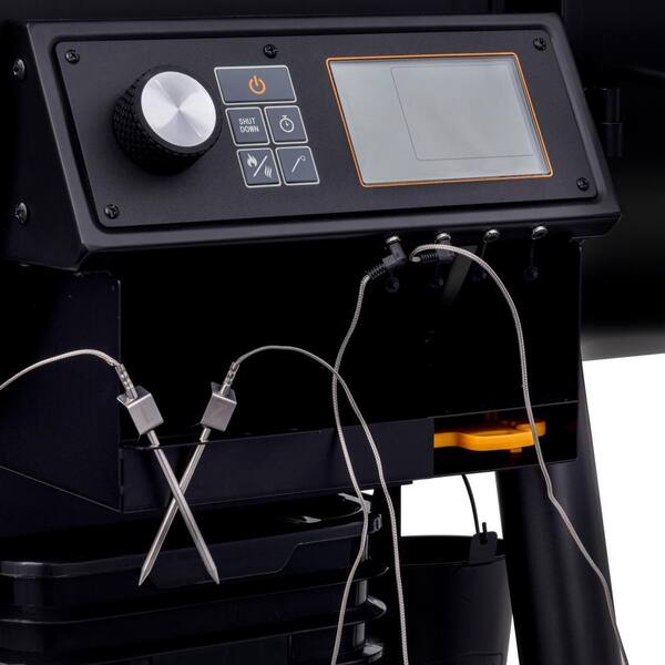 Rider 1200 DLX Pellet Grill and Smoker in Black with 1,234 sq. in. Cooking Space