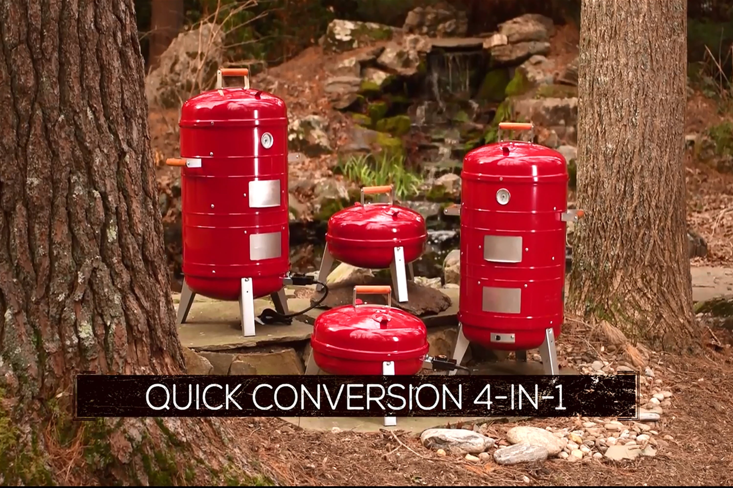 Americana 4-in-1 Electric and Charcoal Water Smoker