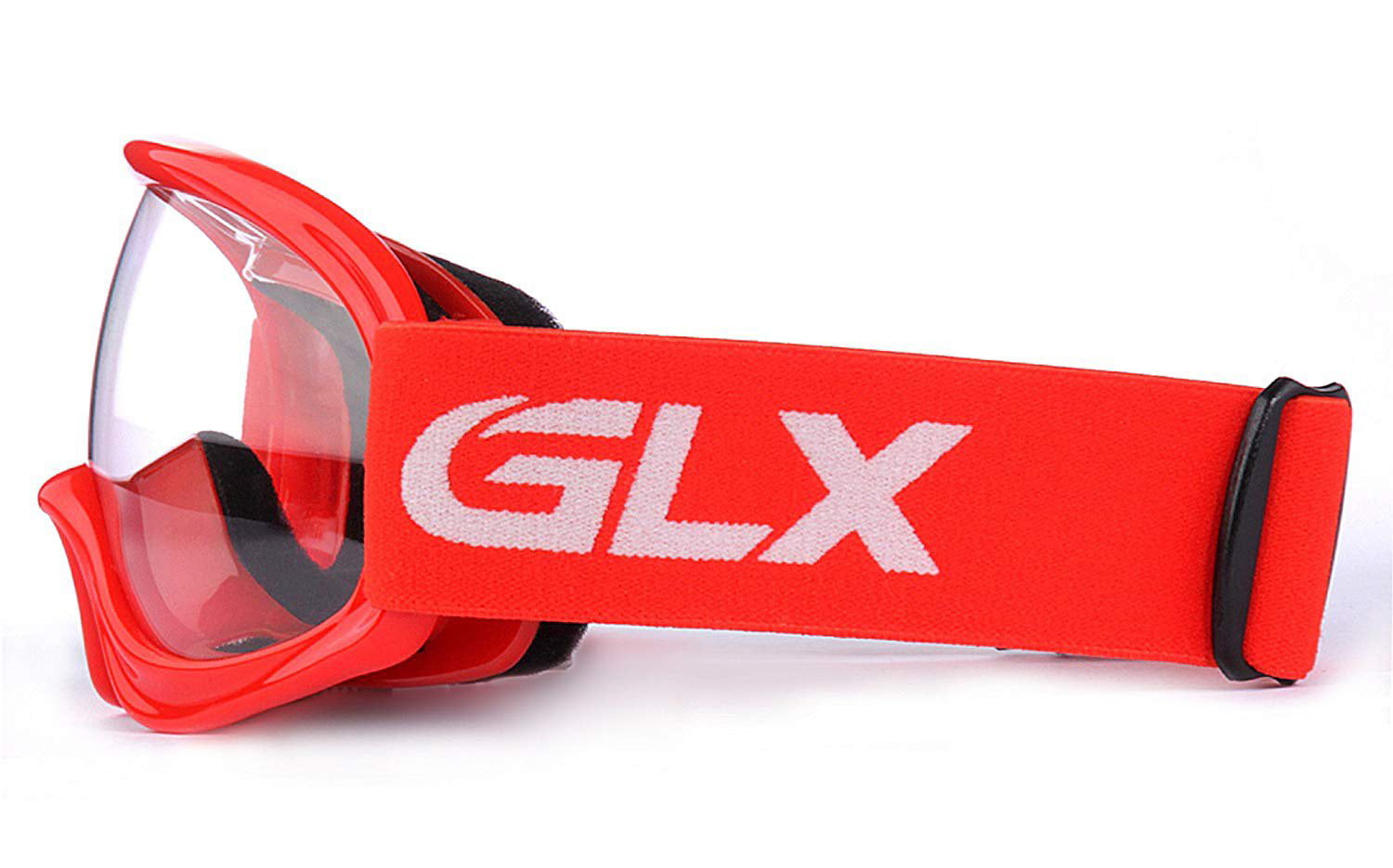 GLX YH15 Anti-Fog Impact-Resistant Kids Youth ATV Off-Road Dirt Bike Motocross Goggles for Boys & Girls (Red)