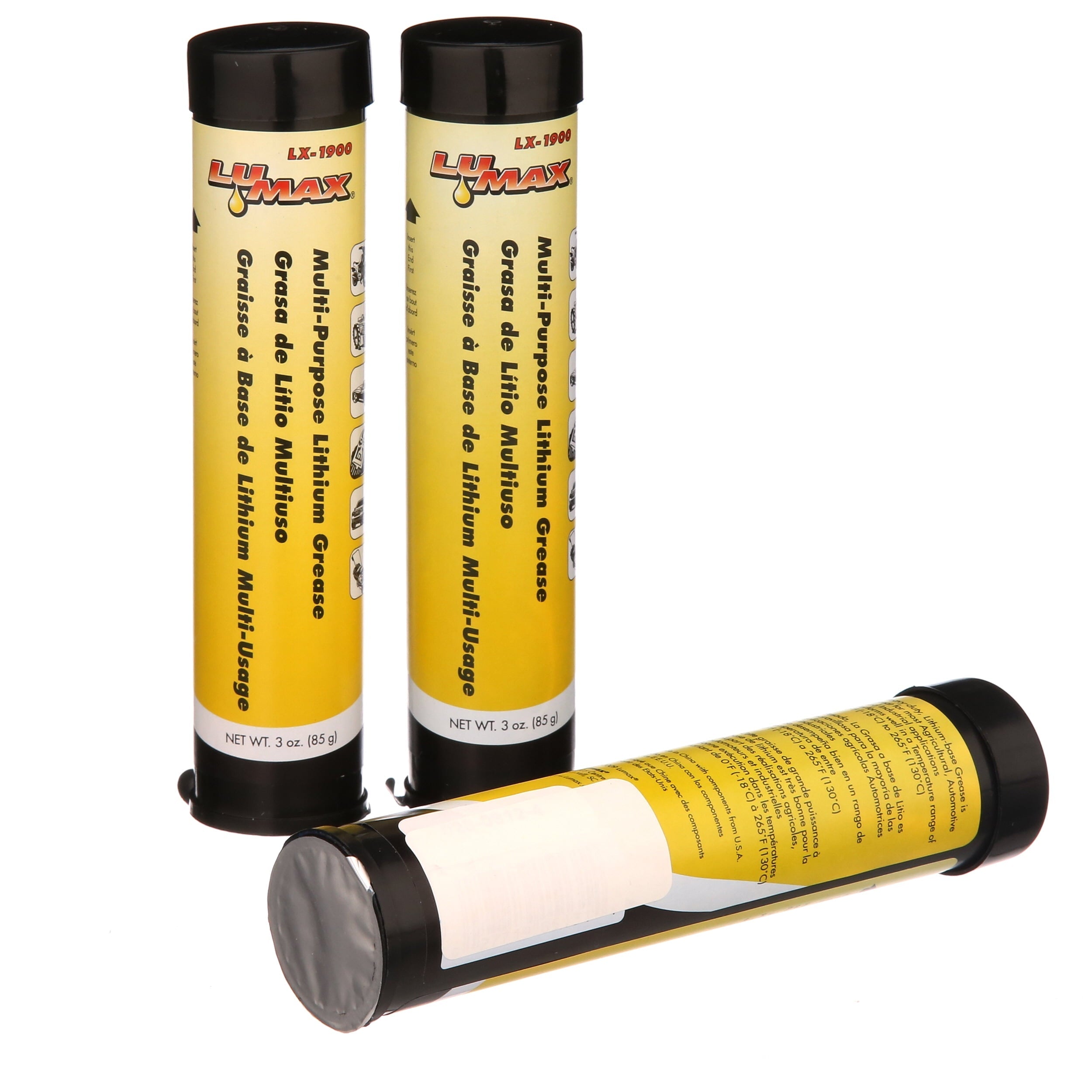 Multi-Purpose Lithium Grease, 3 oz. Cartridge, 3 pcs./Pk.