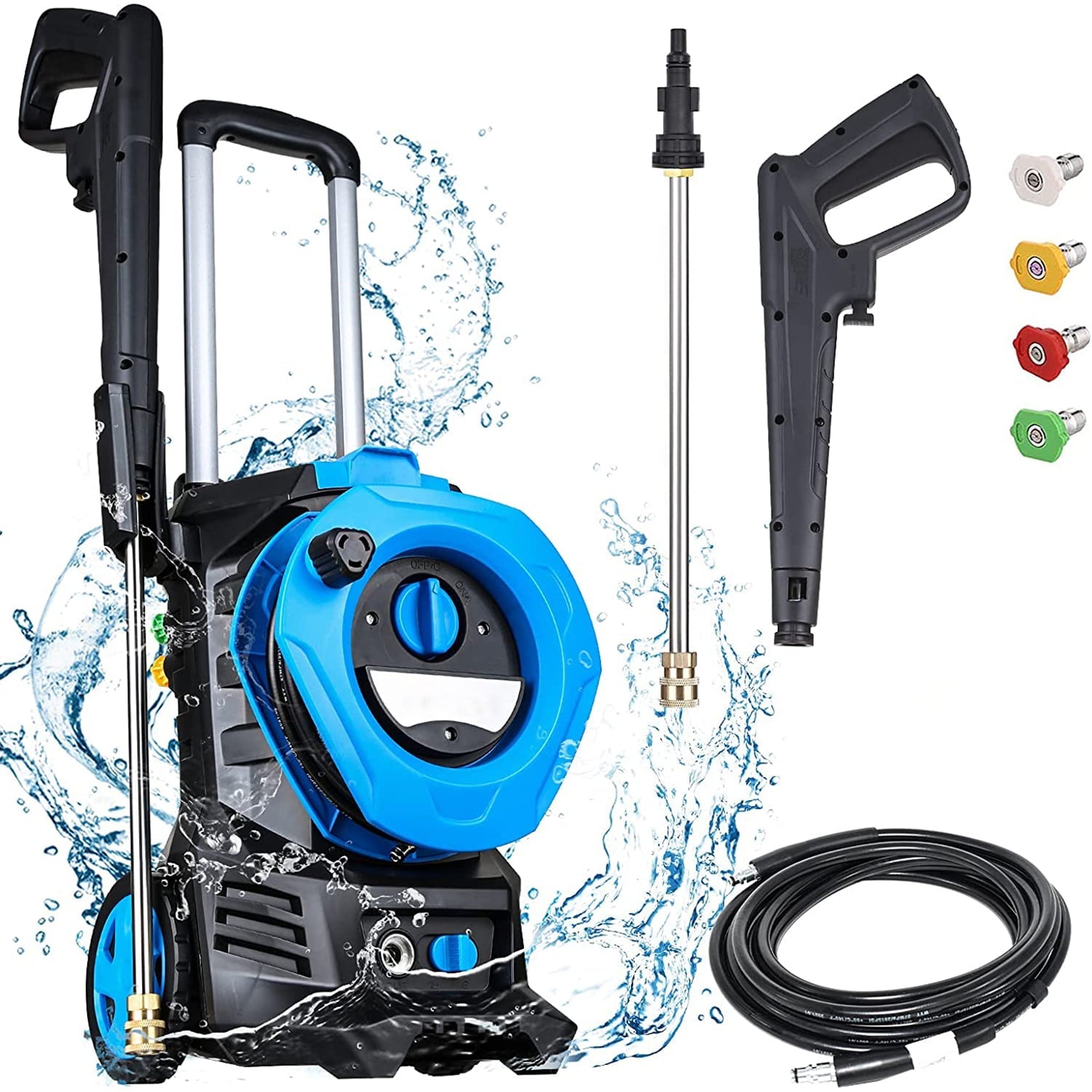 SUGIFT Electric Pressure Washer, 3300PSI Max, 2.0 GPM, 14.5-Amp