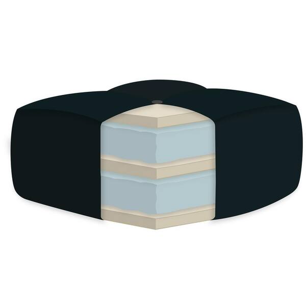 Black 8 in. Memory Foam Polyester Sleep Supportive and Pressure Relief Mattress Topper Mattress Pad