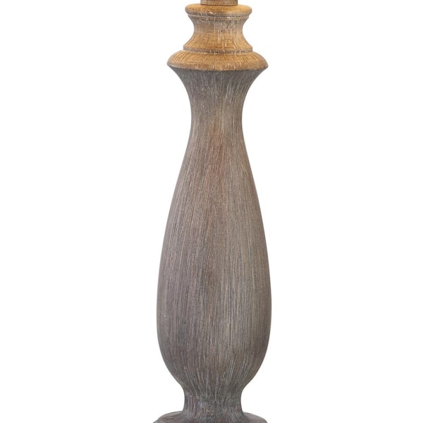 Salem 27 in. Gray Table Lamp Set With USB (2-Pack)