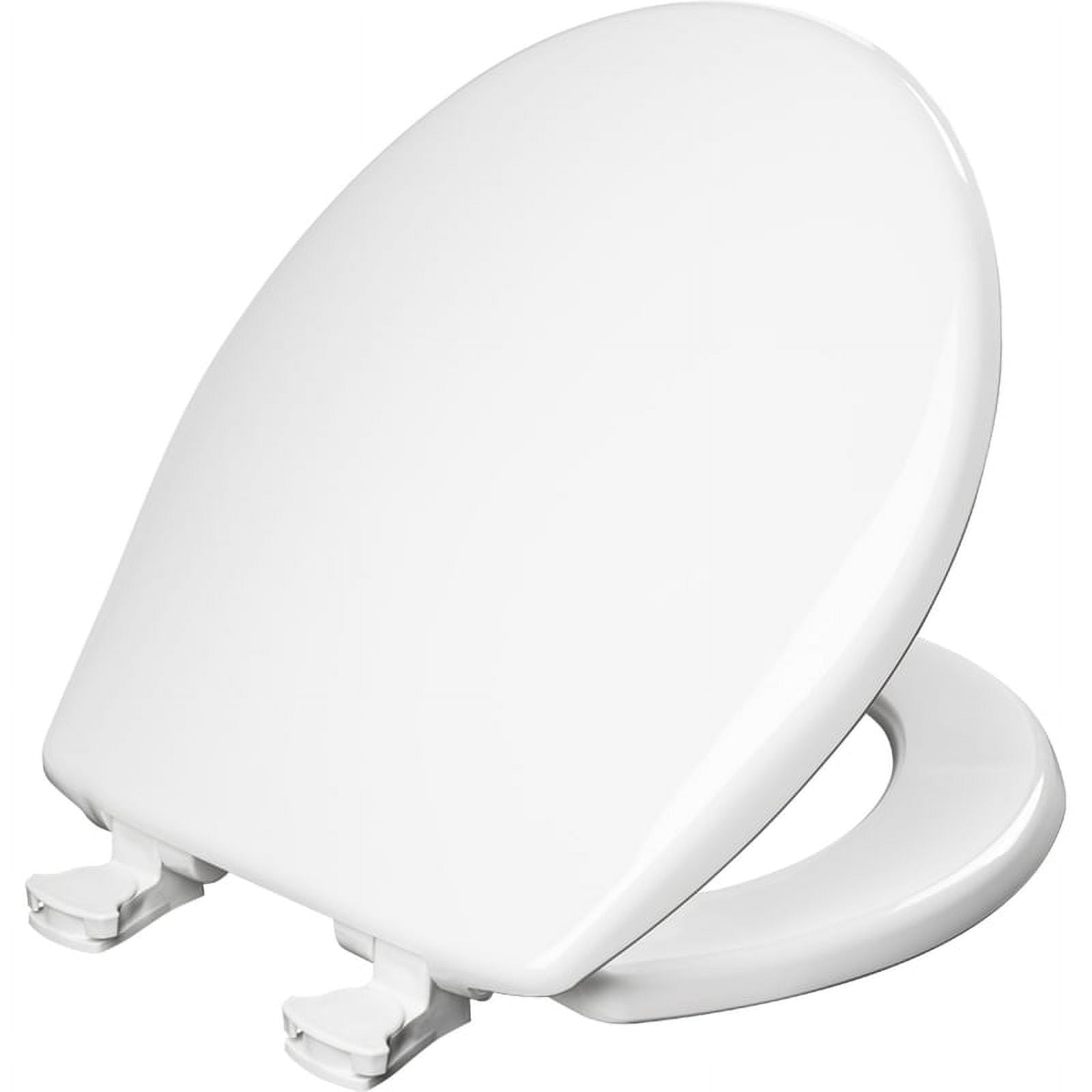 Bemis 7B730EC 000 Round Toilet Seat, Plastic, White