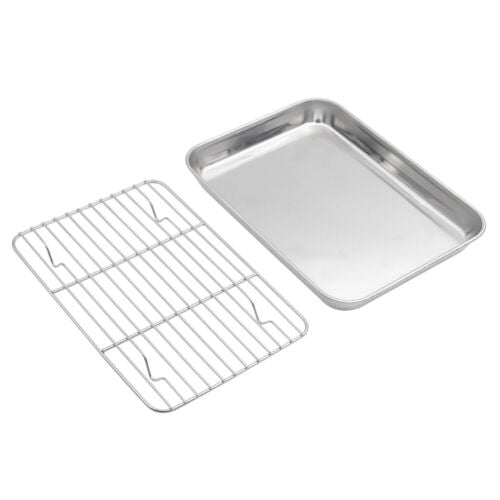 Baking Sheets & Racks Set Nonstick Cookie Baking Pan Tray Heavy Duty Easy Clean