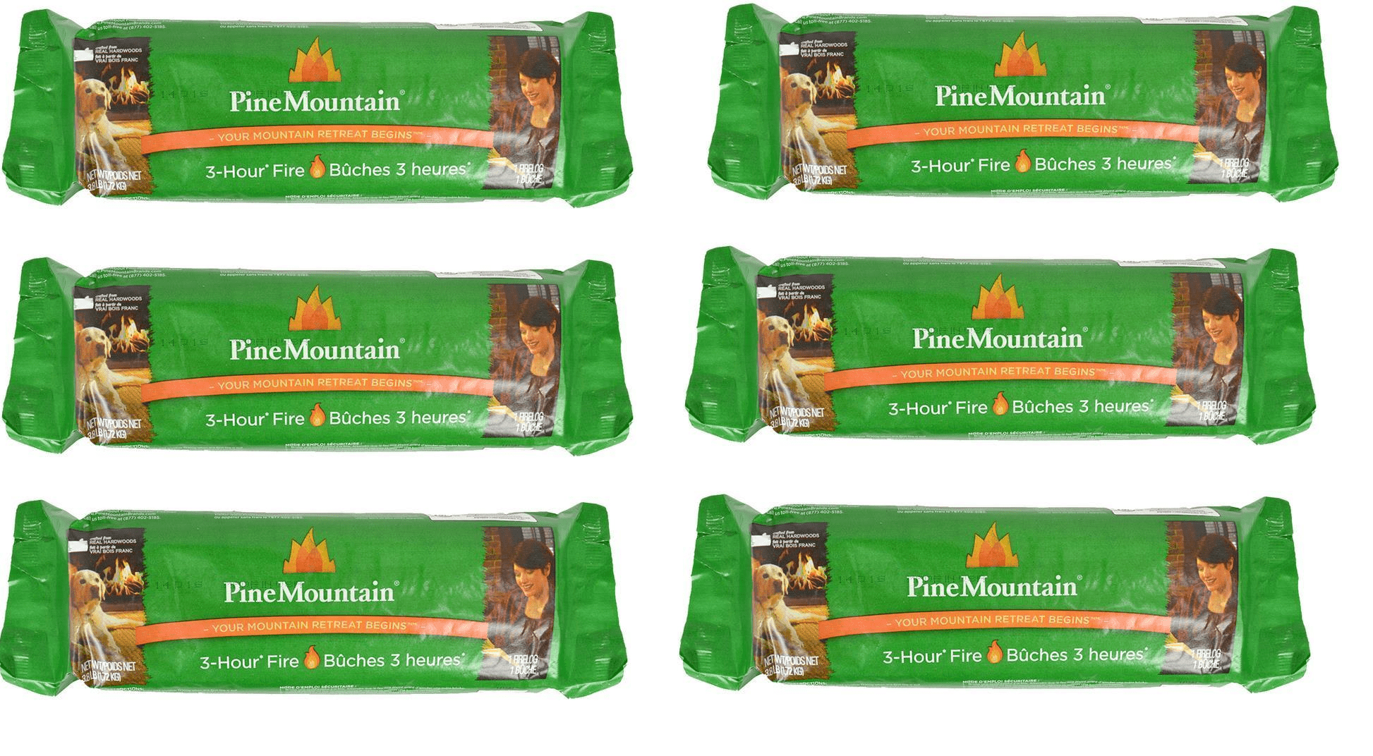 Pine Mountain Traditional 3-Hour Firelogs Single Log