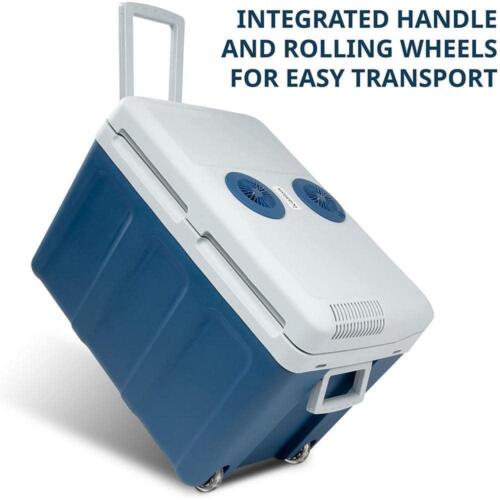 Ivation Chest Cooler 16.4"X22.1"X15<wbr/>.4" 47.6Qt+Thermoe<wbr/>lectric+Wheels<wbr/>+Handles Blue