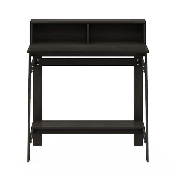 32 in. Rectangular Espresso Computer Desk with Hutch