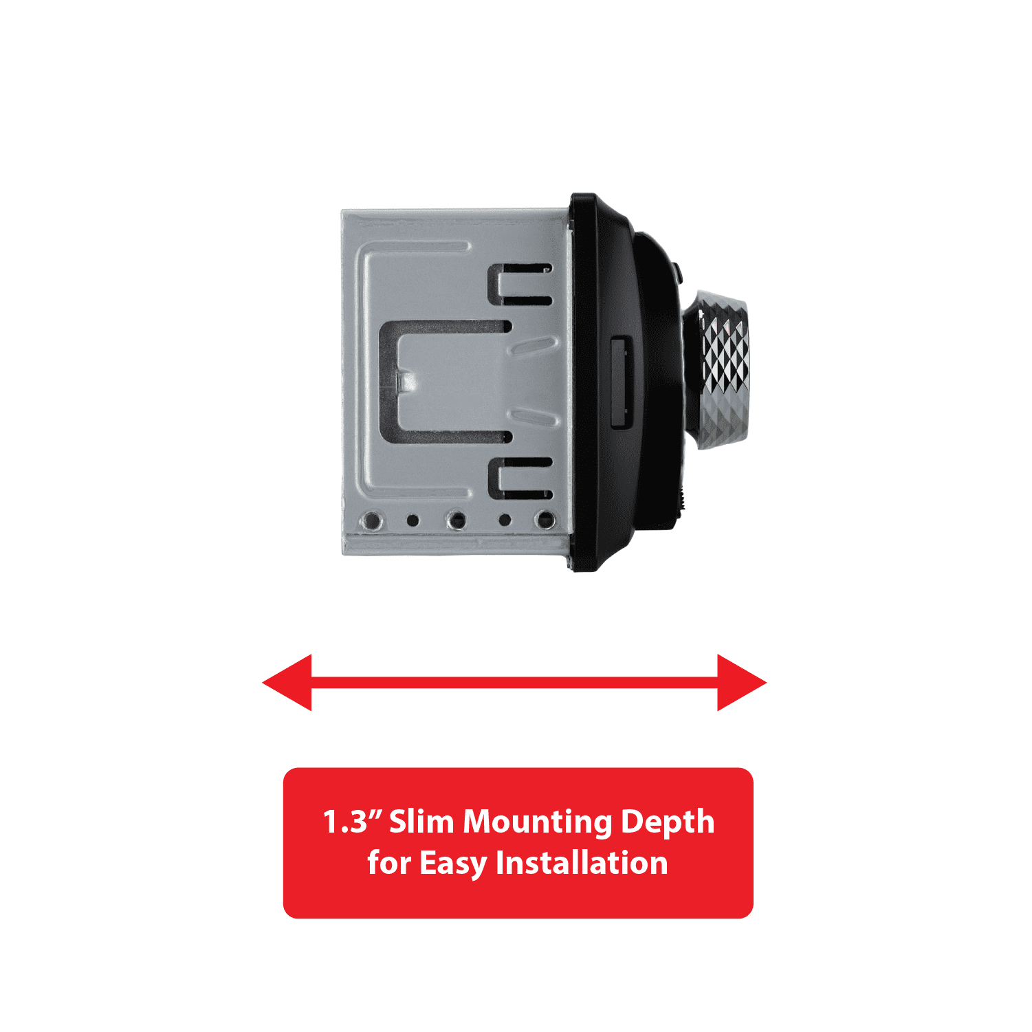 Dual Electronics XD18BT Single DIN Car Stereo Head Unit with Bluetooth, USB, AM/FM/MP3