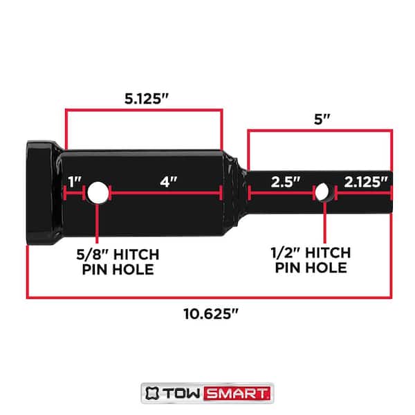 Class 2 to Class 3 Receiver Adapter - 3,500 lb. Capacity